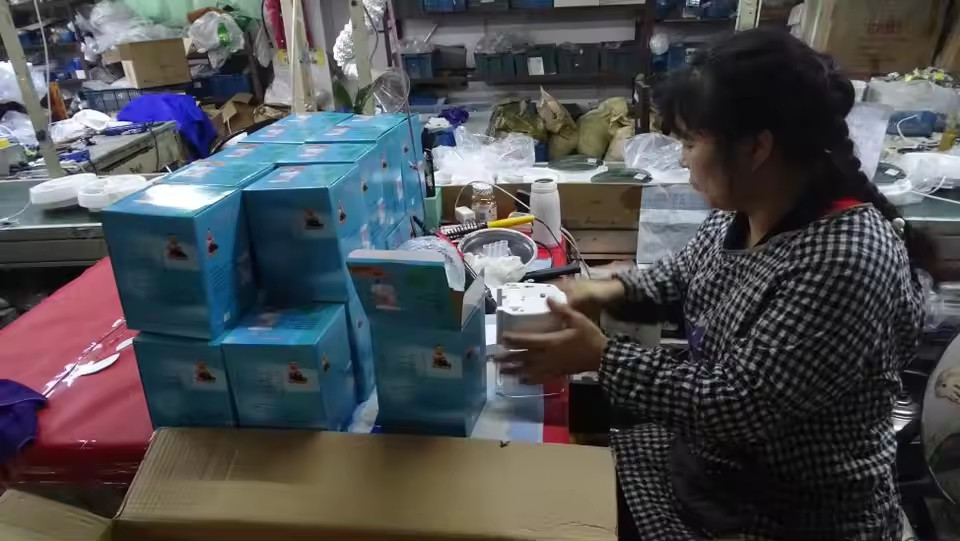ningbo aoshun electrical factory production line