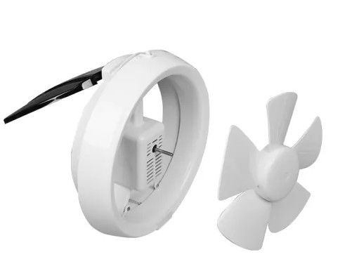 White Plastic Bathroom Wall Mounted Centrifugal Fan in Round Shape for Ventilation