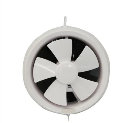 White Plastic Bathroom Wall Mounted Centrifugal Fan in Round Shape for Ventilation