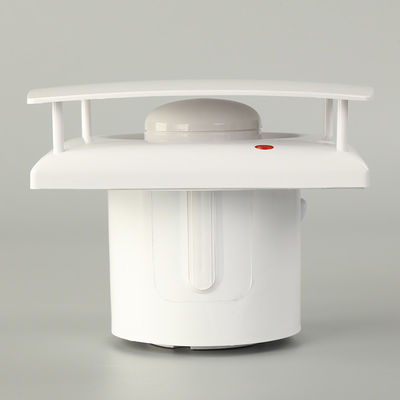 Centrifugal Blade Bathroom Type Square Air Extractor Fan in White ABS Plastic Material