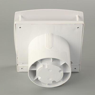 Centrifugal Blade Bathroom Type Square Air Extractor Fan in White ABS Plastic Material