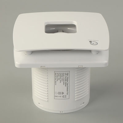 Centrifugal Blade Bathroom Type Square Air Extractor Fan in White ABS Plastic Material