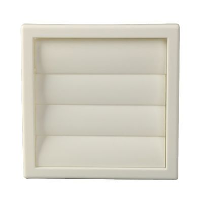 White 100/125/150mm Ventilation Plastic Eggcrate Grille for Wall Fan Installation