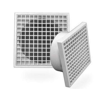 Customized Square Grille for Air Extractor Fan Accessories White Air Extractor Fan