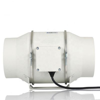 Customized Logo 8 Inch Silent Inline Duct Fan with SAA Certification and Airflow White