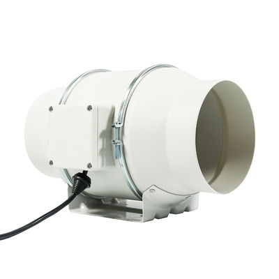Customized Logo 8 Inch Silent Inline Duct Fan with SAA Certification and Airflow White