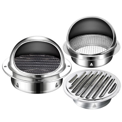 Function Ventilation Stainless Steel Round Outside Air Port Wall Vent for Residential