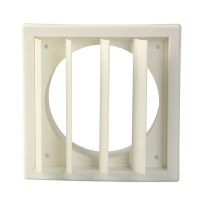 Efficiently Designed 23-65mm White Plastic Eggcrate Exhaust Air Grille for Ventilation