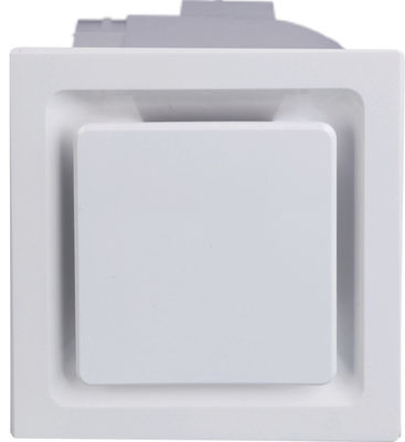 Ultra Quiet 4 Inch Customization Bathroom Ventilating Fan With LED Light In White