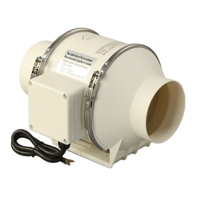 Mechanical Life 3 Years Mixed-Flow 2 Speed Inline Duct Extractor Fan For Hydroponic Growing Systems