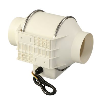 Hydroponic Growing Systems Hf Inline Extractor Fan with Controlled Design in Black