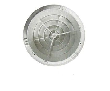 Home Air Circulation Wall Mount Mix Flow Inline Fan with ABS Plastic Round Air Grille