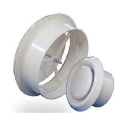 Home Air Circulation Wall Mount Mix Flow Inline Fan with ABS Plastic Round Air Grille