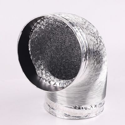 Traditional 100MM 125MM Air Semi Rigid 8 Inch Semi Rigid Aluminum Flexible Ducting Pipe