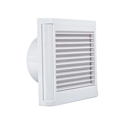 6 8 Inch Bathroom Window Wall Mounted Shutter Air Extractor Fan with Plastic Blade