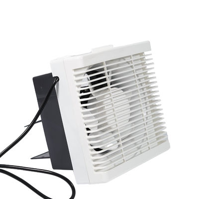 Plastic Square Wall Mounted Bathroom Exhaust Fan with Louver Net and Axial Flow Design