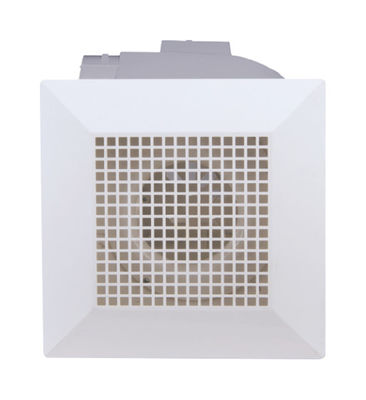 8 Inch Silent Plastic Square Bathroom Ultra Quiet Ventilation Fan with LED Light Ceiling Mounted Exhaust Fan Air Extract
