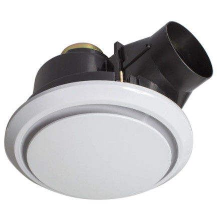 Home Ceiling Mounted Motor Duct Exhaust Fan with Led Light Standard Plastic Extractor