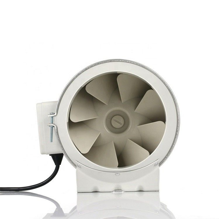 Plastic 4 5 6 8 Inches Low Noise Extractor Axial Mixed Airflow Inline Duct Hydroponic Grow Tent Customization Fan