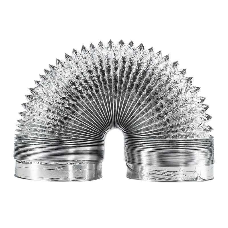 Mass Air Conditioning Aluminum Flexible Insulation Duct for OEM/ODM and White Color