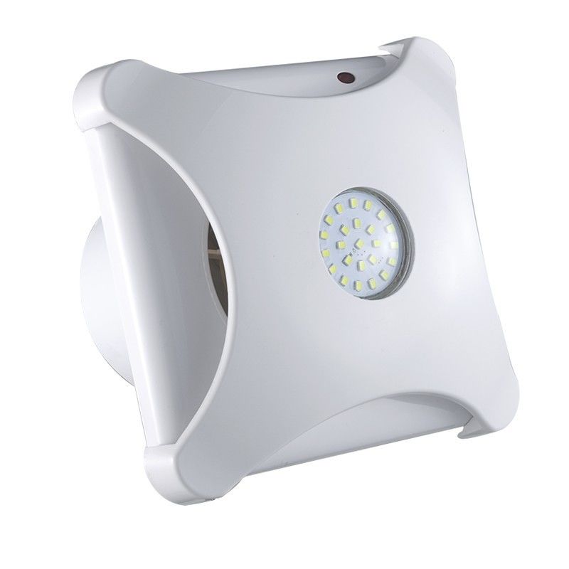 Wall Fan 100-150mm 4 6 inches 220V/110V Shutter Ventilation Extractor Fan with LED lighting and Plastic Blade