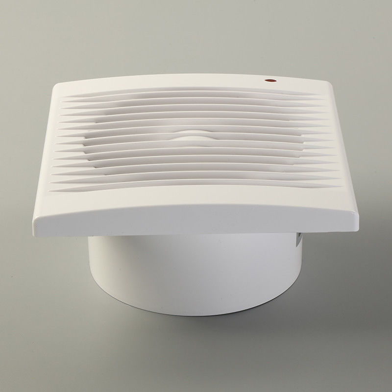 Plastic Blade 4 5 6 Inch Square Low Noise Duct Fan For Bathroom Kitchen Ventilation