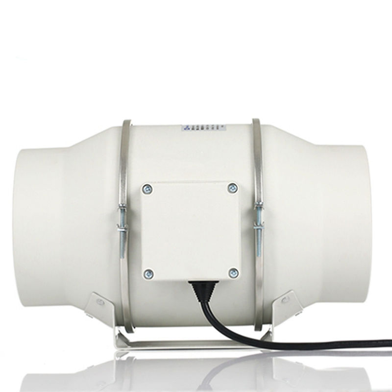 Mechanical Life 3 Years Mixed-Flow 2 Speed Inline Duct Extractor Fan For Hydroponic Growing Systems