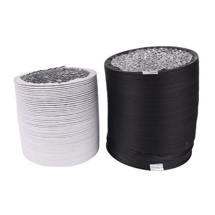 Plastic Blade Axial Flow Fan Flexible PVC Duct for High Temperature Air Ventilation