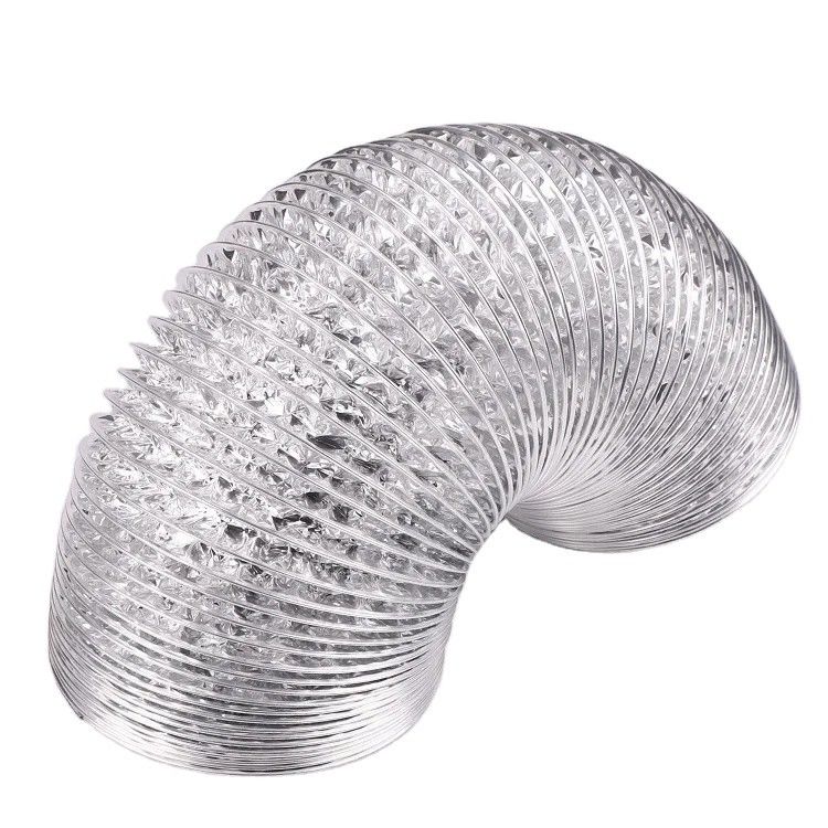120V Voltage Plastic Flexible Aluminum Duct Hose for High Temperature Air Ventilation