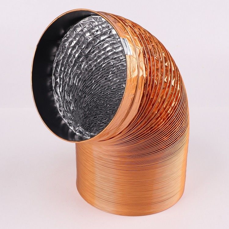Traditional 100MM 125MM Air Semi Rigid 8 Inch Semi Rigid Aluminum Flexible Ducting Pipe