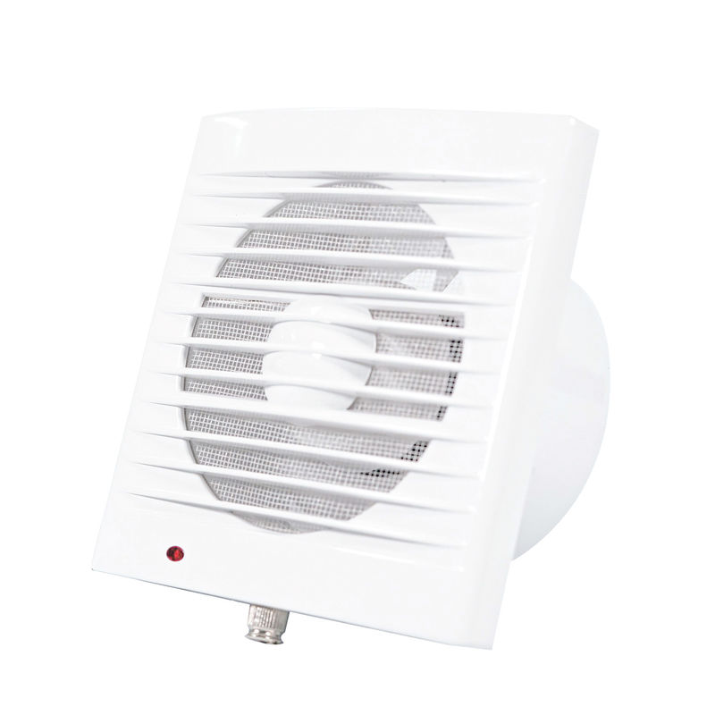Wall Mounting Shutter Ventilation Air Extractor Fan with LED Lighting 100-150mm White 240V