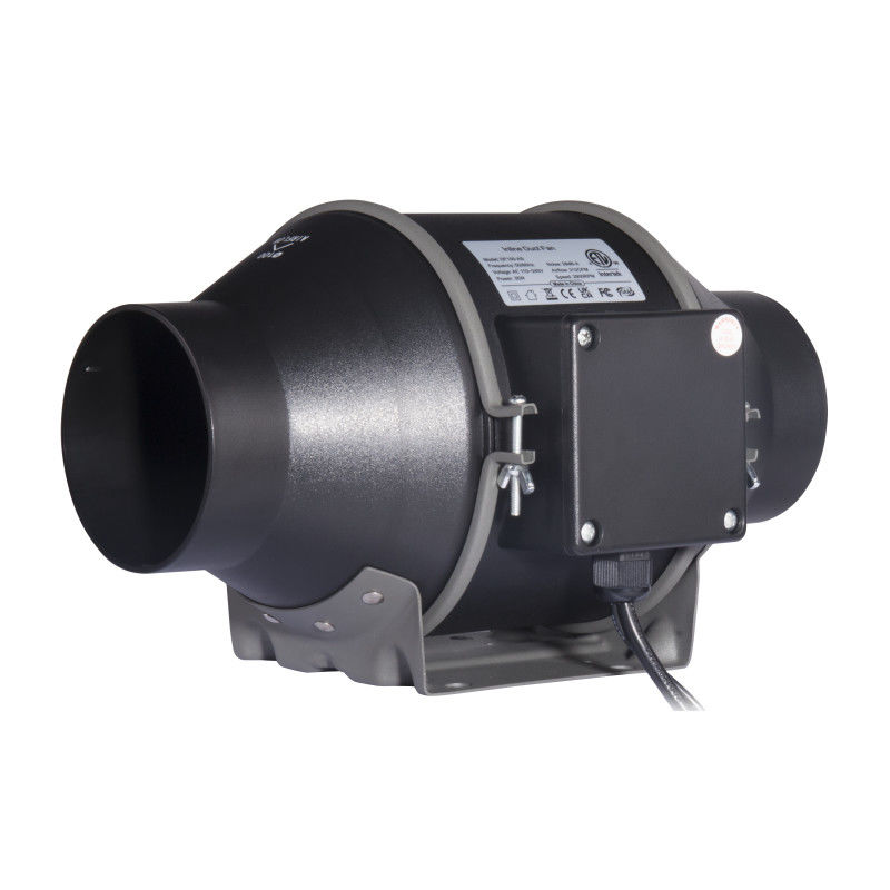100~240V Low Noise 4 inch 100mm In-line Duct Fan with Speed Controller For Hydroponic Ventilation Fan